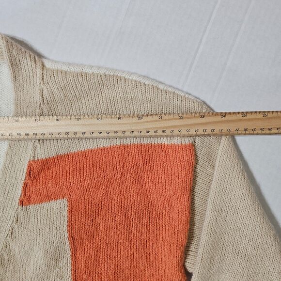 C+D+M NEW Sweater Size S Womens Orange Black Tan Button Cardigan Long Sleeve - Picture 9 of 13